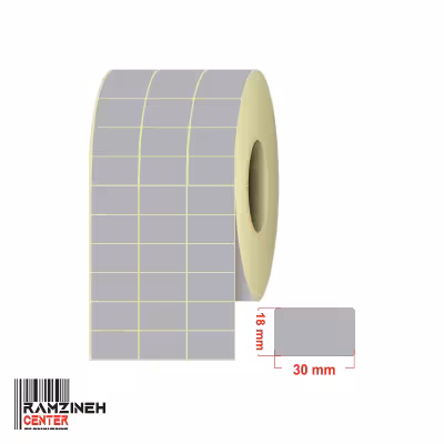 لیبل متال سایز 30*18 میلیمتر سه ردیفه
