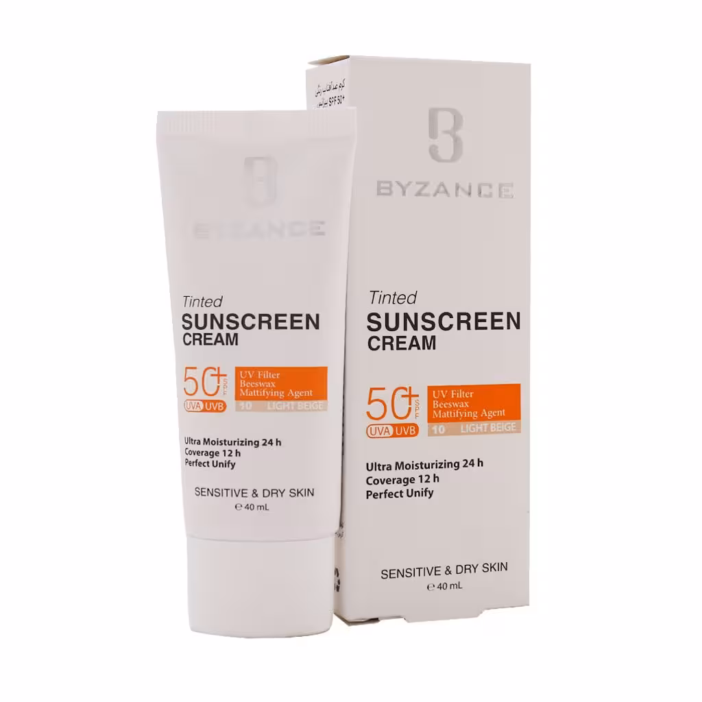 کرم ضد آفتاب  SPF50 بیزانس مناسب پوست خشک و حساس