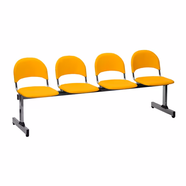 نیمکت انتظار چهارنفره نظری مدل متال پلاست کد 524