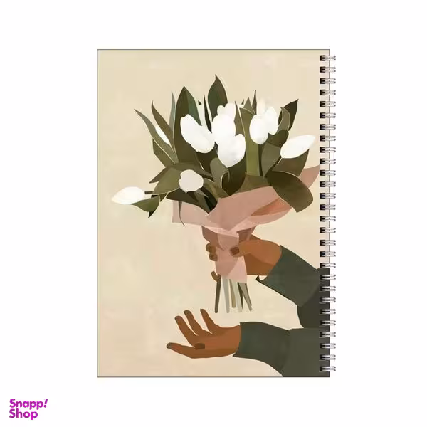 دفتر مشق 80 برگ بامبیلیپ طرح دسته گل کد 2441746