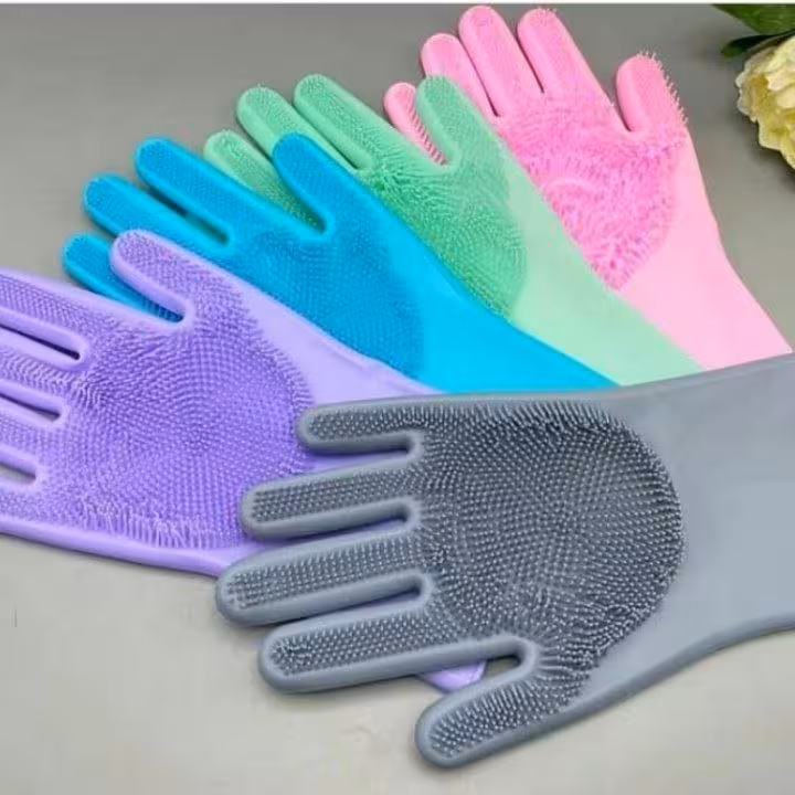 دستکش پرزدار ظرفشویی