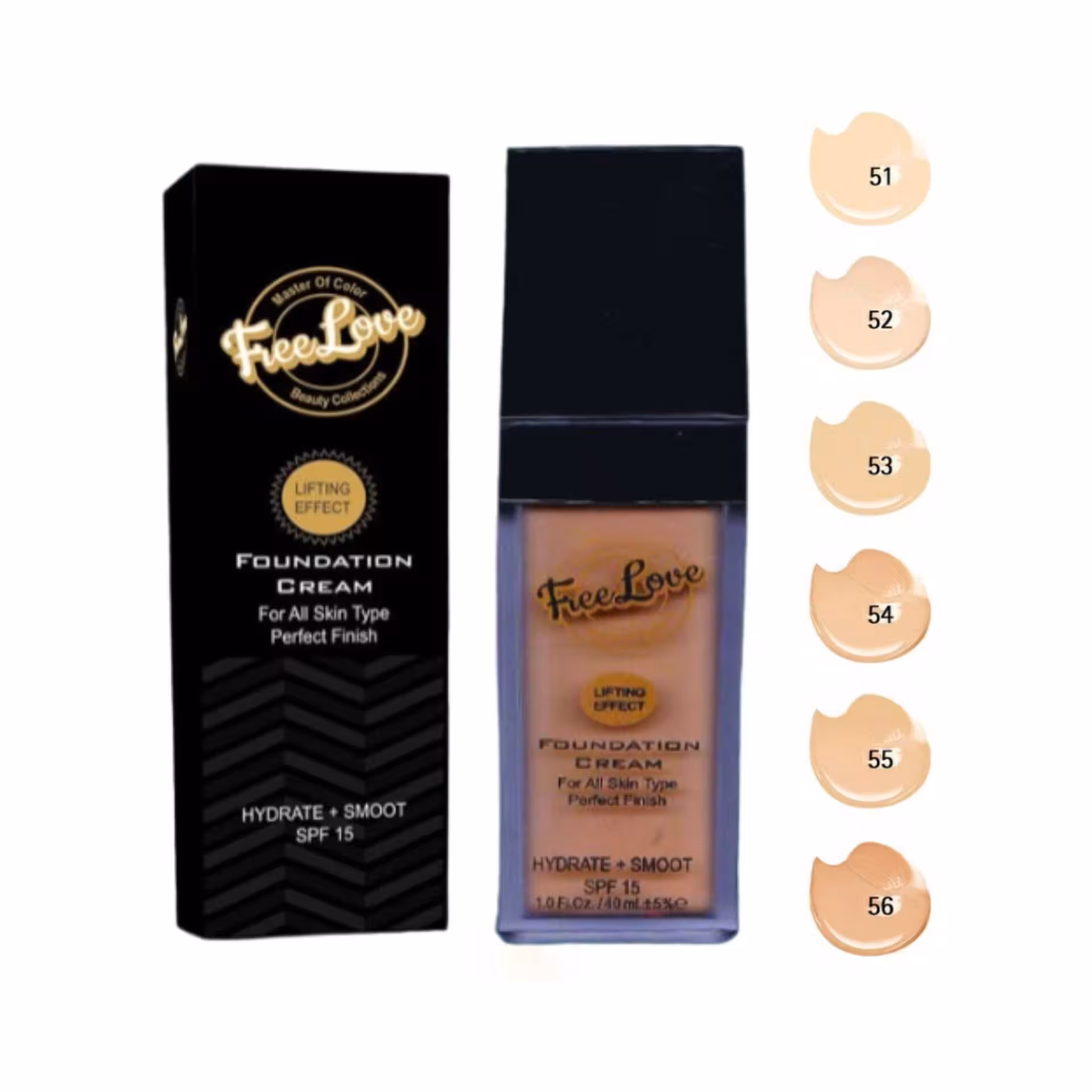 کرم پودر مایع فری لاو Free love foundation cream