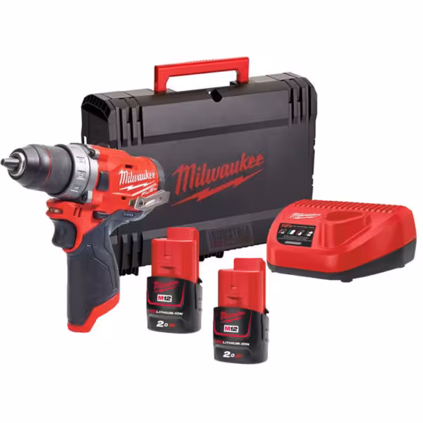 دریل شارژی براشلس میلواکی مدل M12 FDD-202X سری فیول