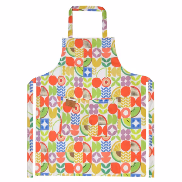 تابان پیشبند طرح میوه و برگ فانتزی