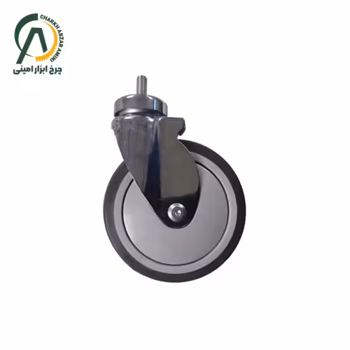 چرخ پلی آمید S240 پیچی گردان قطر 150 میلی متر