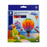 مدادرنگی24رنگ جعبه مقوایی سافت استدلر