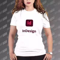 تیشرت زنانه طرح InDesign TS-499