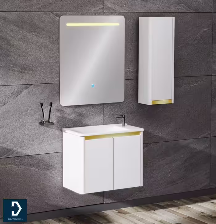 روشویی کابینتی لوکس کابین مدل 612A سفید