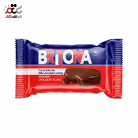 کیک کاکائویی با مغزی کاکائویی و روکش شکلات شیری بریتونا 34 گرمی