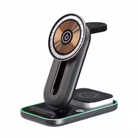 شارژر رومیزی مدل Magnetic 4in1 Wireless charger A8 | کالا مکس