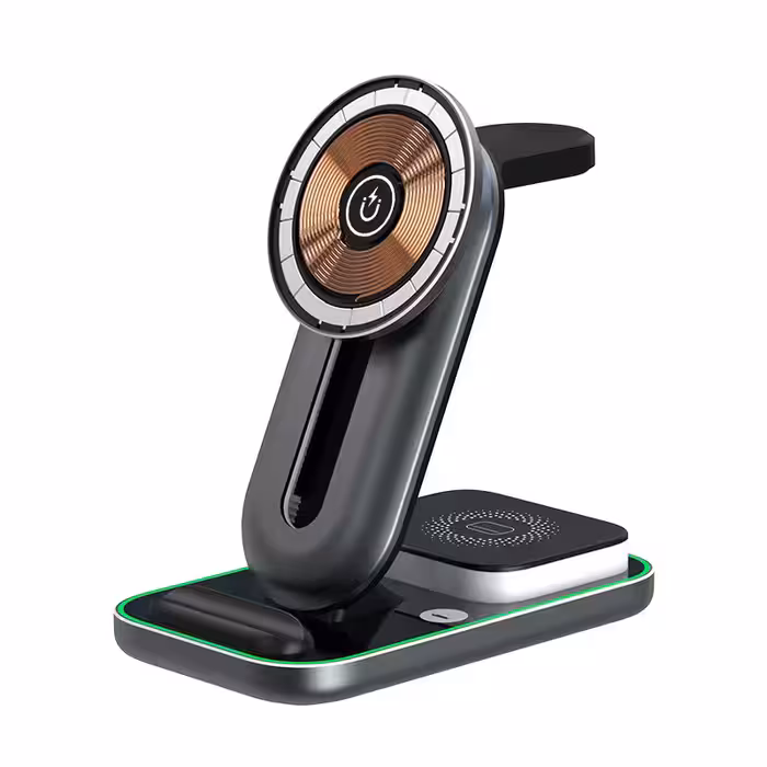 شارژر رومیزی مدل Magnetic 4in1 Wireless charger A8 | کالا مکس