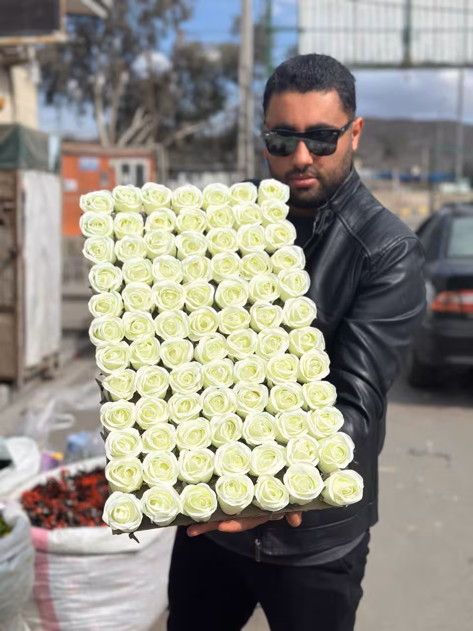 سرگل رز بدون ساقه مصنوعی سبز کمرنگ 10عددی