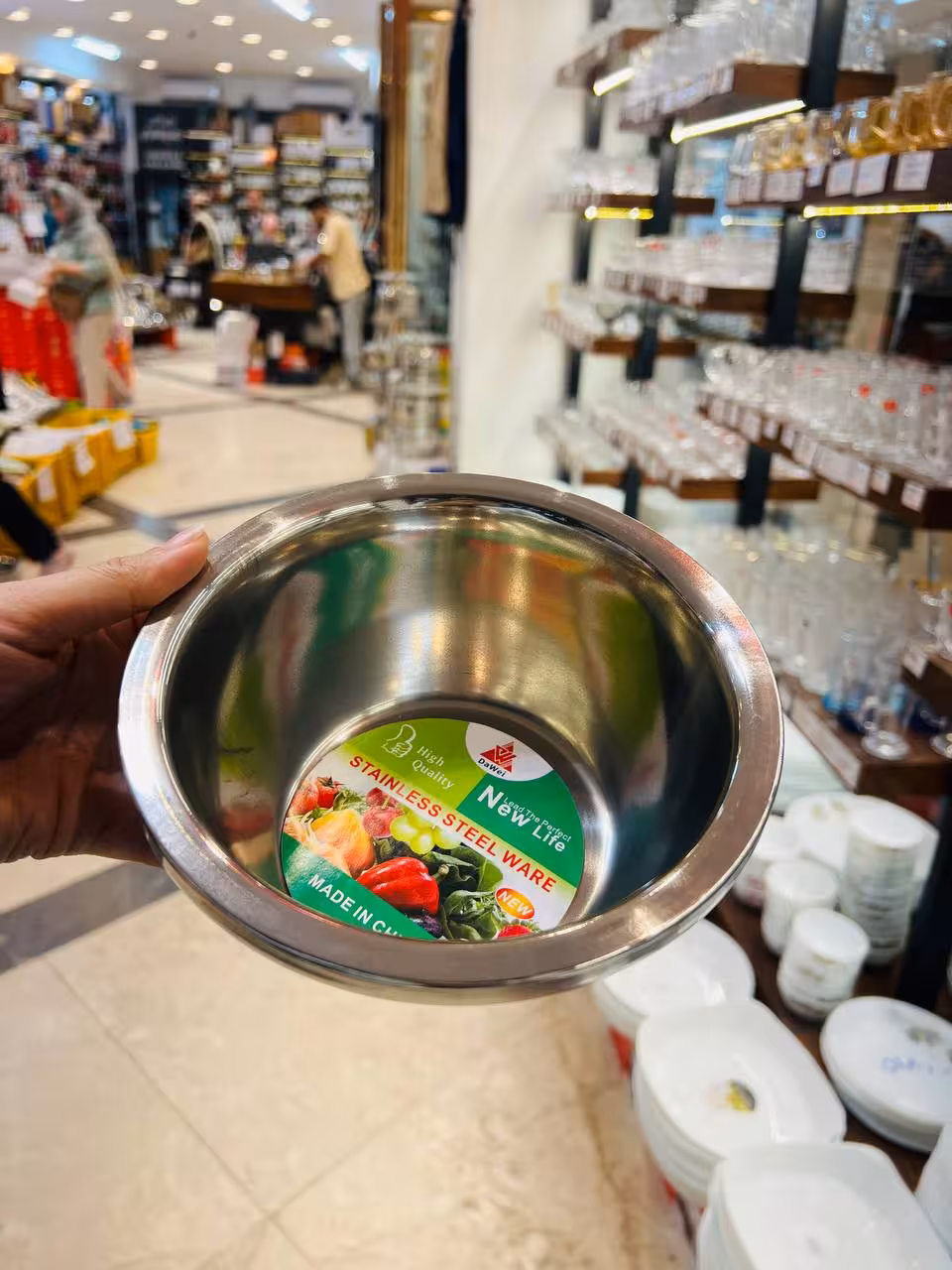 لگن گرد استیل رنگ ثابت وارداتی 5063-18