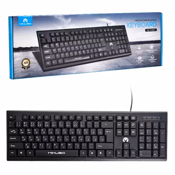 کیبورد سیم دار میکاسو مدل Mikuso KB-049U