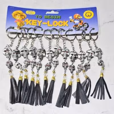 جاکلیدی جمجمه 2تایی چشم دار