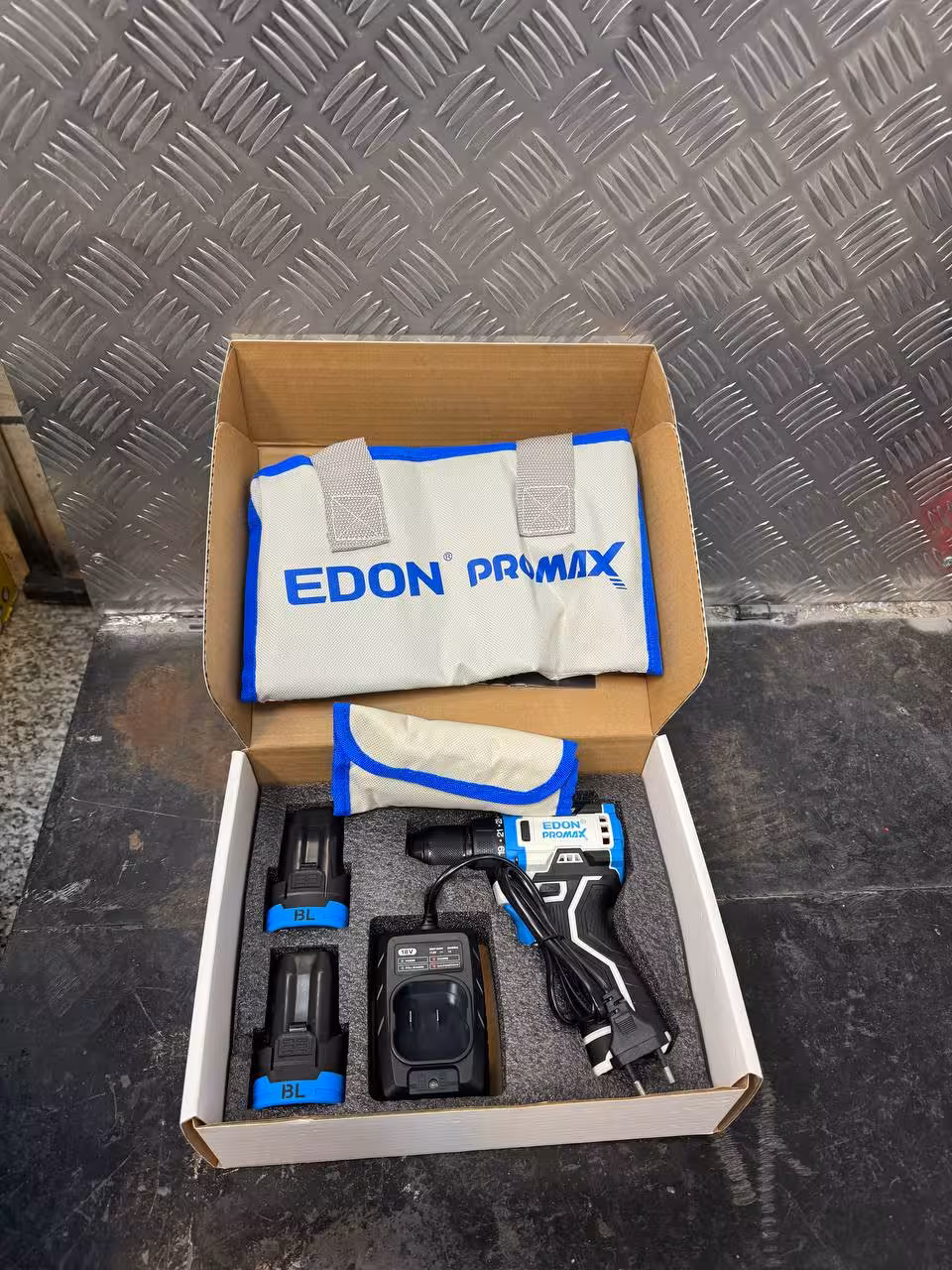دریل شارژی 18 ولت براشلس پرومکس ادون 3 نظام فلزی