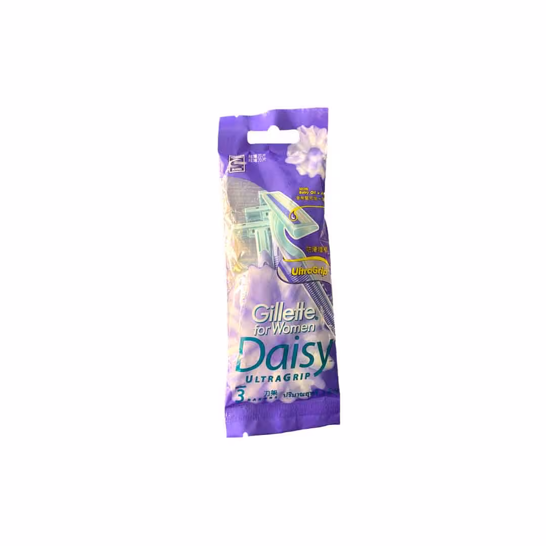 خودتراش 2تیغه ژیلت مدل Daisy Ultra Grip بسته 3 عددی