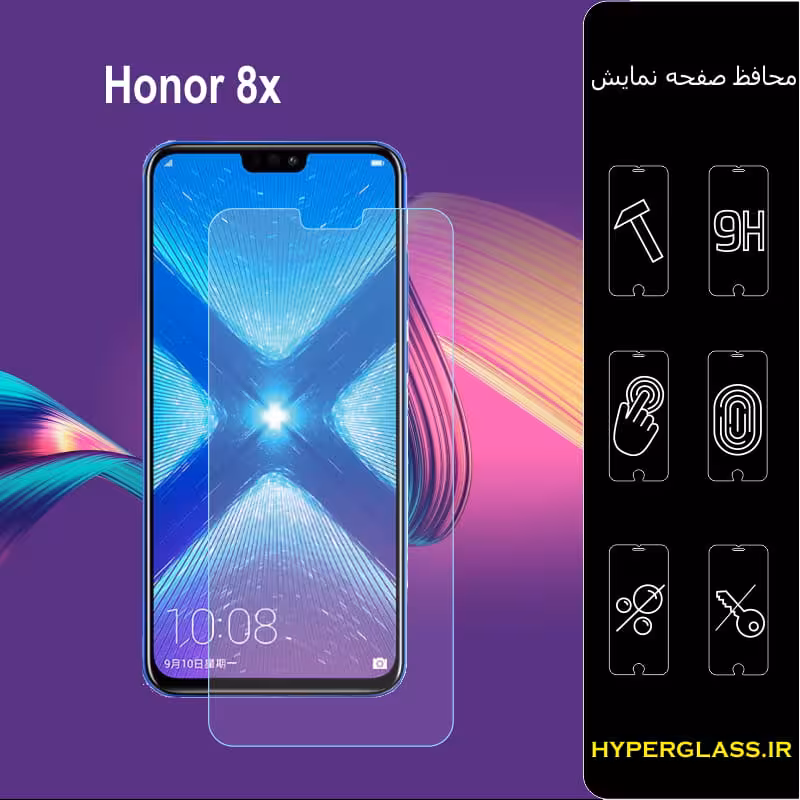 گلس محافظ صفحه نمایش نانو بلک اورجینال گوشی آنر Huawei Honor 8x