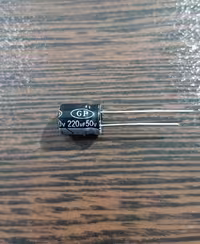 50V 220uF – خازن 50 ولت 220 میکرو فاراد