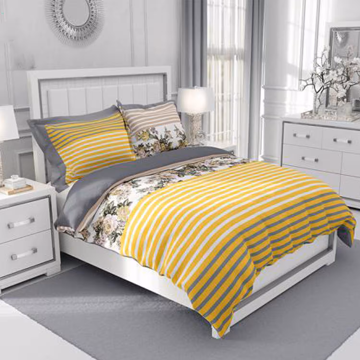 سرویس روتختی طرح‌دار چیداری مدل 2017