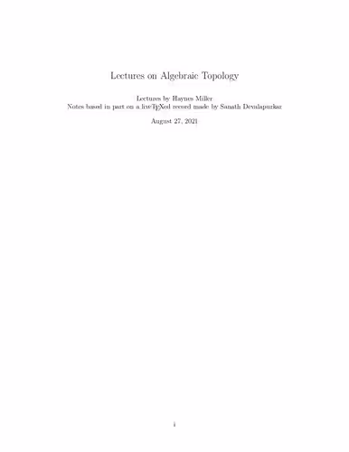 خرید و دانلود نسخه کامل کتاب Lectures on Algebraic Topology