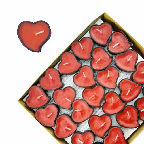 شمع وارمر قلبی قرمز