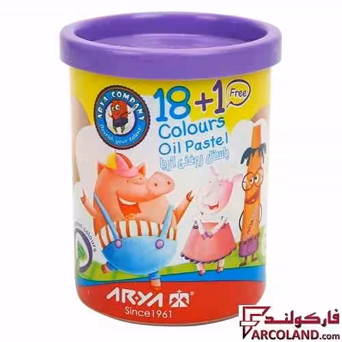 پاستل روغنی 1 18 رنگ آریا لیوانی کد Arya 2019