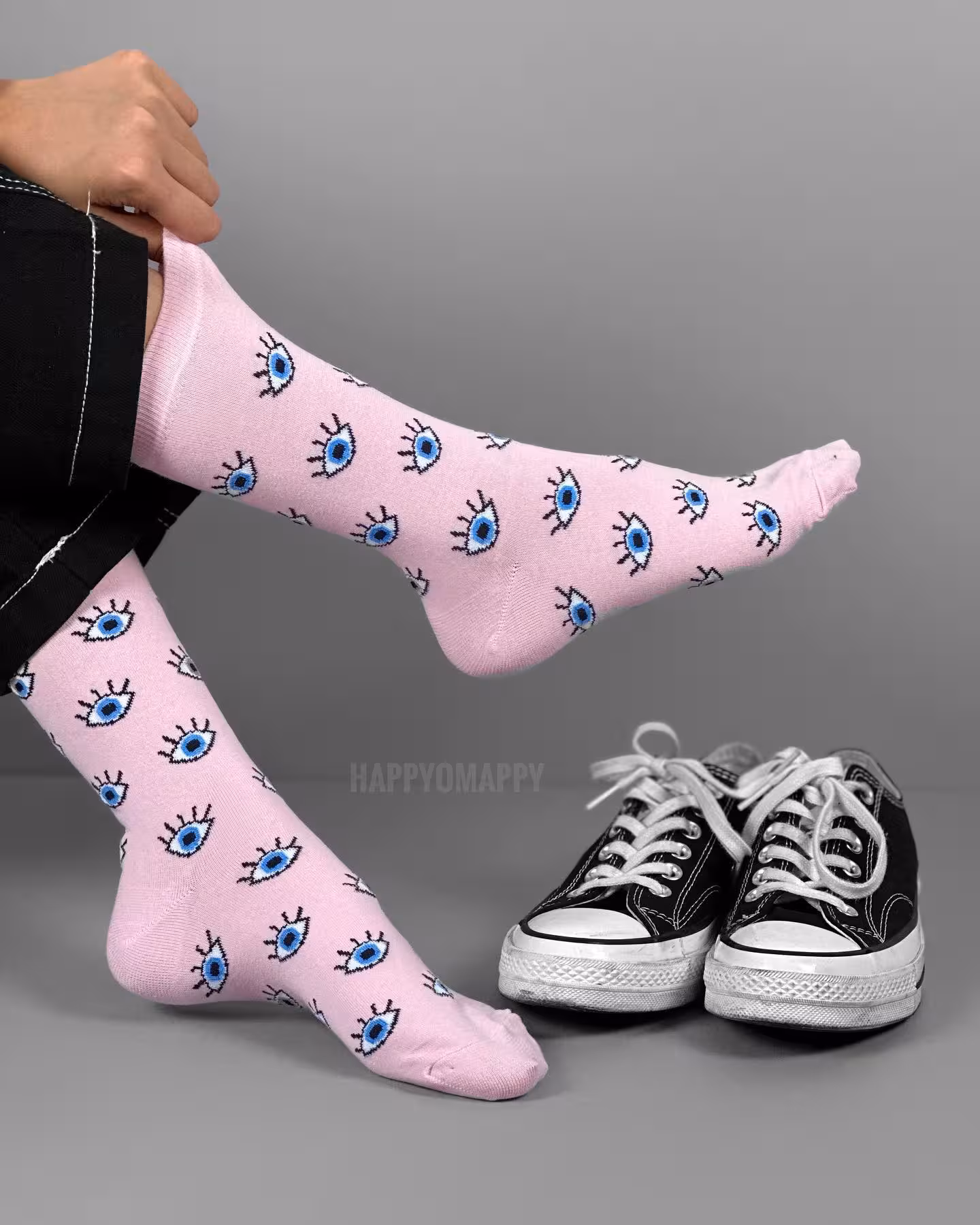 جوراب ساقدار بوم طرح چشم