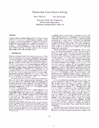 خرید و دانلود نسخه کامل کتاب Solving linear diophantine systems