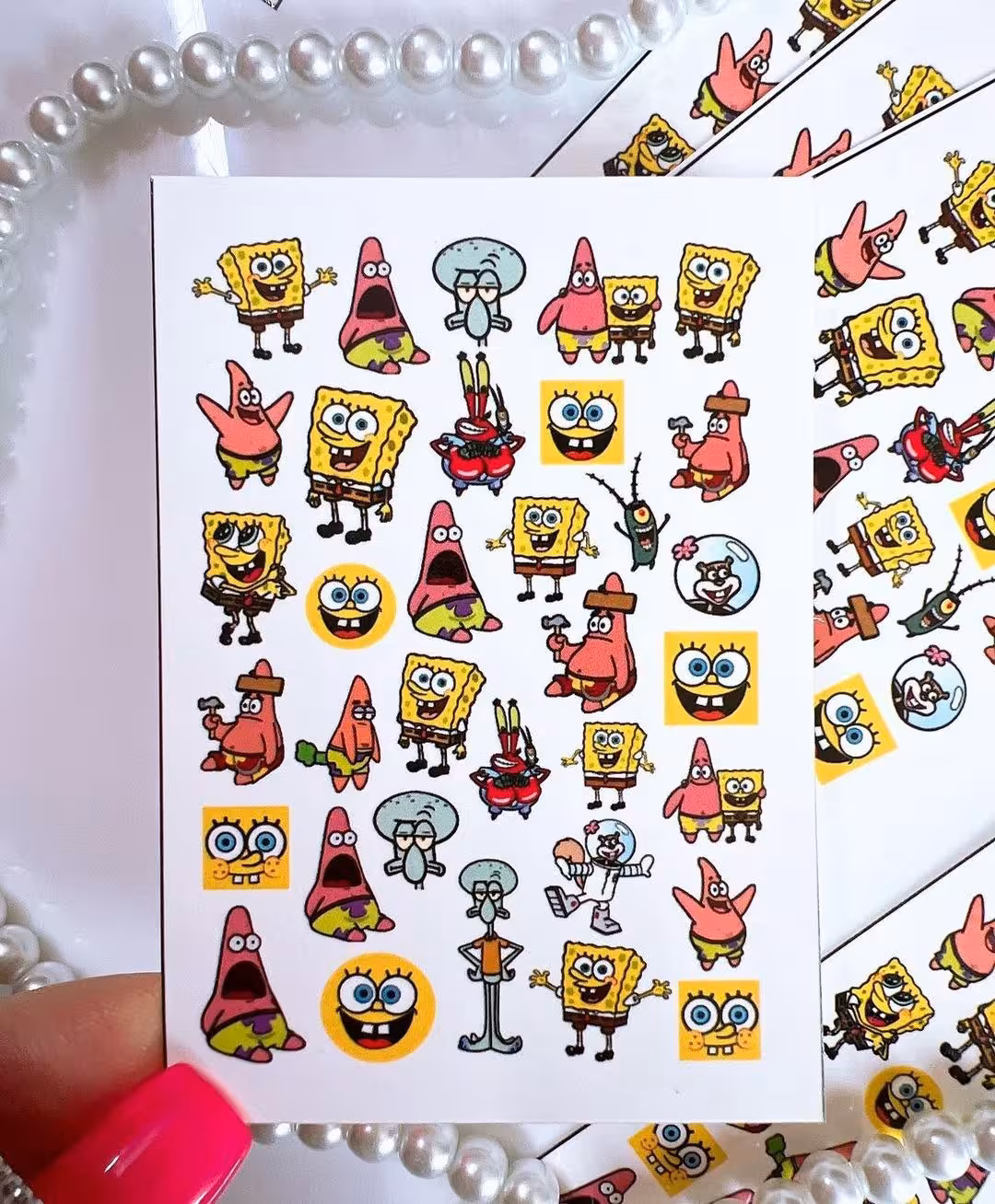 لنز ناخن باب اسفنجی و پاتریک