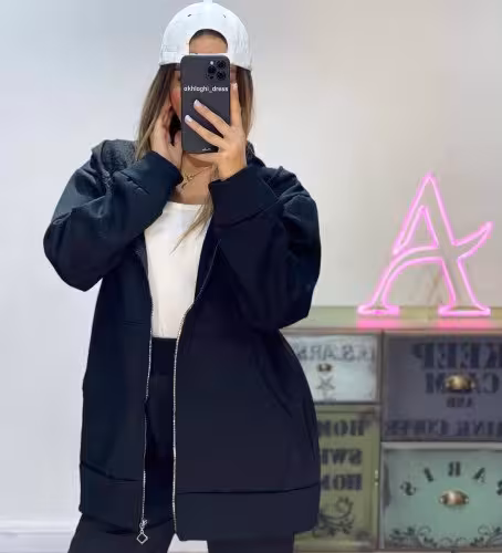 سوئیشرت تک زیپدار جذابیت فراوون