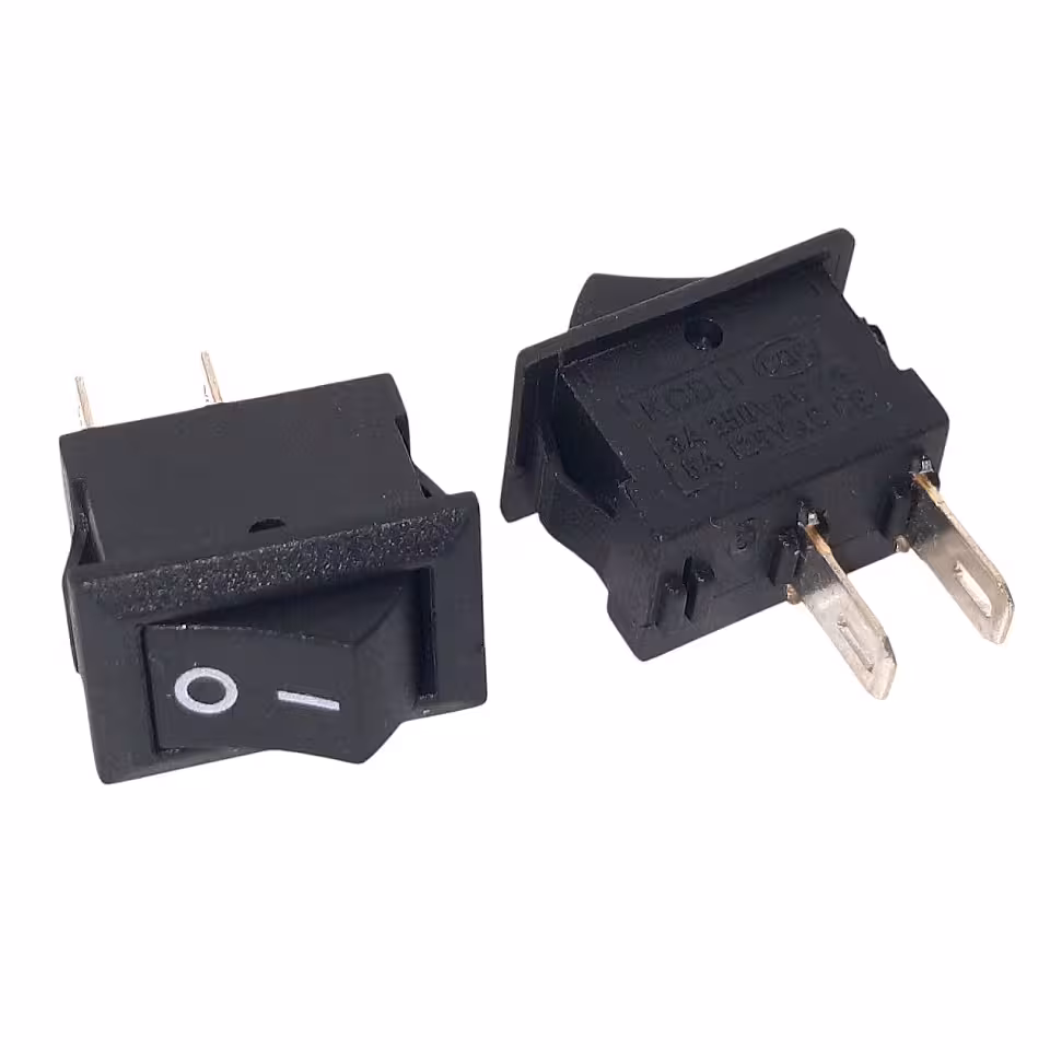 کليد راکر دو حالته دو پایه کوچک 3 آمپر 10*15