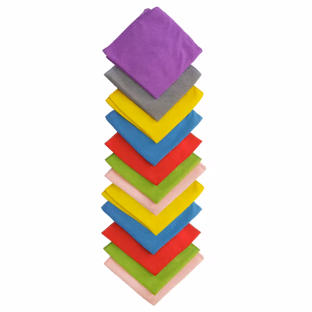 دستمال نظافت خانه و آشپزخانه میکروفایبر ماییلدا مدل 5319 بسته 12 عددی