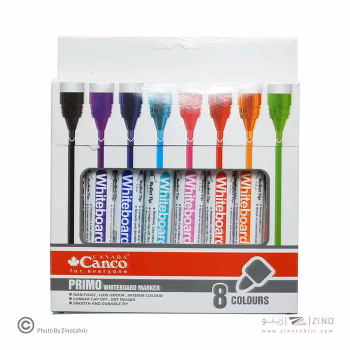 ماژیک وایت برد گرد 8رنگ کنکو*تعداد درکارتن50بسته ای*