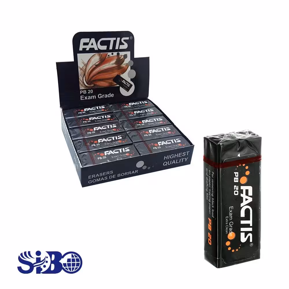 پاک کن فکتیس بزرگ لفافدار مشکی