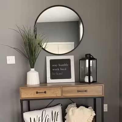 آینه مدل گرد طرح ظریف کد F-90