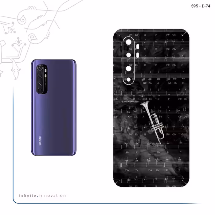 برچسب پوششی ماهوت مدل Trumpet مناسب برای گوشی موبایل شیائومی Mi Note 10 Lite