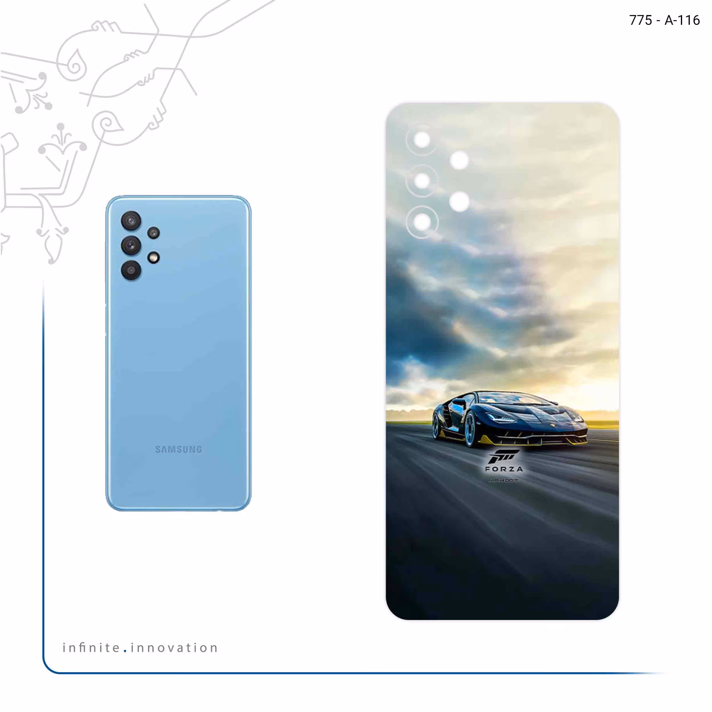 برچسب پوششی ماهوت مدل Forza Horizon Game Series مناسب برای گوشی موبایل سامسونگ Galaxy M32 5G