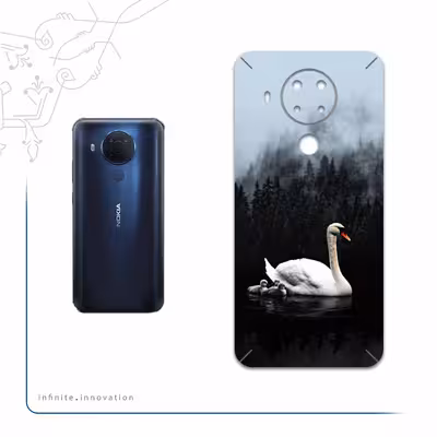 برچسب پوششی ماهوت مدل Swan-Lake مناسب برای گوشی موبایل نوکیا 5.4