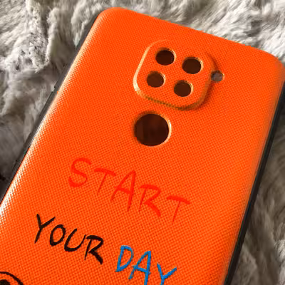 کاور طرح Start Your Day With A Smile کد S4046 مناسب برای گوشی موبایل شیائومی Redmi Note 9