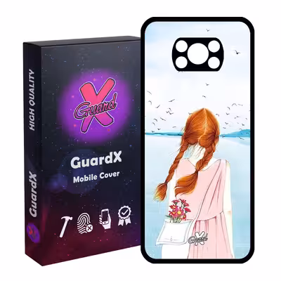 کاور گارد ایکس طرح دختر مدل Glass10213 مناسب برای گوشی موبایل شیائومی Poco X3 Pro