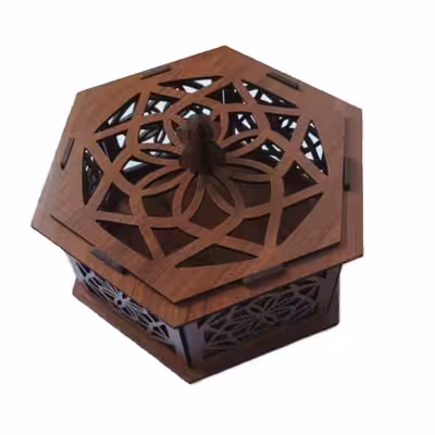 جعبه پذیرایی طرح 6 ضلعی مدل D330