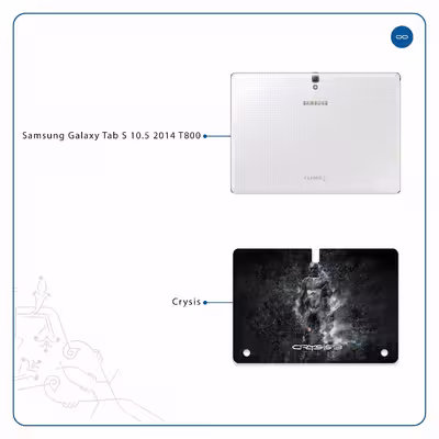 برچسب پوششی ماهوت مدل Crysis مناسب برای تبلت سامسونگ Galaxy Tab S 10.5 2014 T800
