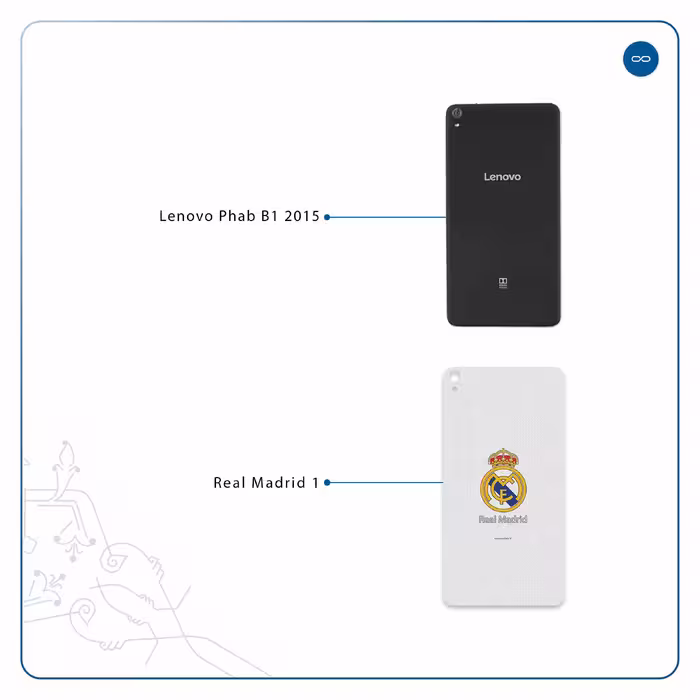 برچسب پوششی ماهوت مدل Real-Madrid مناسب برای تبلت لنوو Phab B1 2015