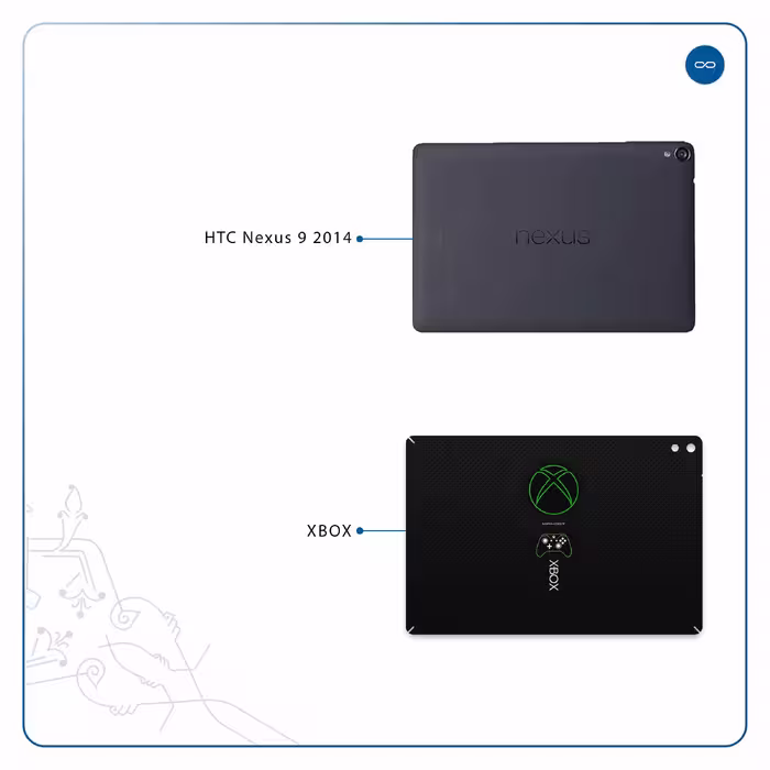 برچسب پوششی ماهوت مدل XBOX مناسب برای تبلت اچ تی سی Nexus 9 2014