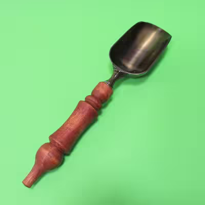 قاشق آجیل خوری مدل دسته چوبی کد 1 