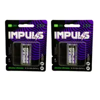 باتری نیم قلمی ایمپالس مدل Alkaline Ultimate بسته  4 عددی