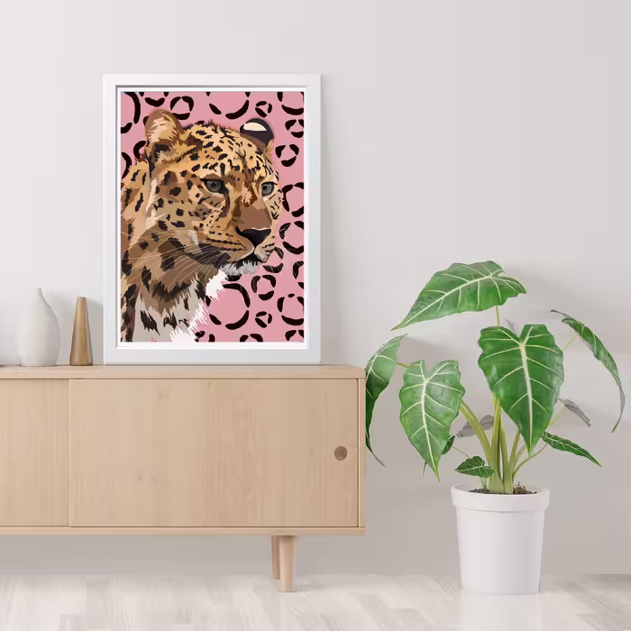 تابلو مدل یوزپلنگ Cheetah کدS0117-w