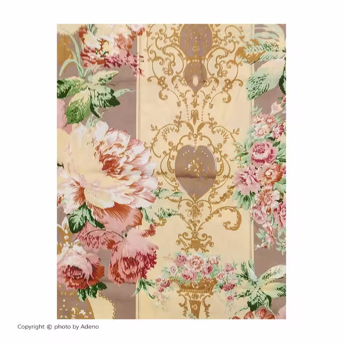 ملحفه آدنو مدل گلپری کد IR102 یک نفره سایز 120x200 سانتی متر
