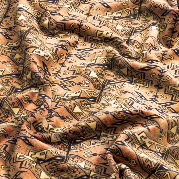 فرش دستبافت  سه و نیم متری مدل ترکمن کد 40.1870